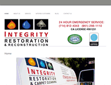 Tablet Screenshot of integritycarpetsocal.com